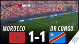 المغرب 1-1 الكونغو الديمقراطية أبرز أحداث المباراة • محاكاة لعبة فيديو #AFCON2023