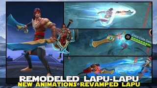 REMODELED LAPU-LAPU AND NEW SKILL EFFECTS NEW SWORDS! MOBILE LEGENDS REVAMPED LAPU-LAPU NEW DESIGN!