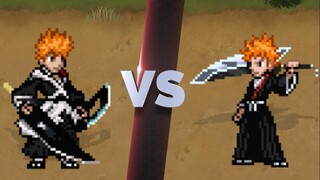 New and old Zanyue! Two-sword Zanyue Kurosaki Ichigo VS Perfect Art Zanyue Ichigo! [mugen][ BLEACH M