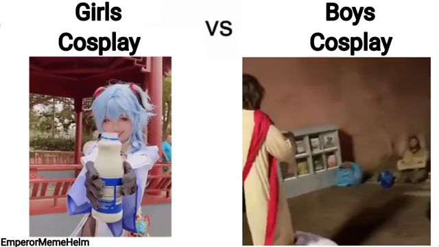 girls vs boys #cosplay