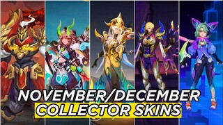 NOVEMBER AND DECEMBER COLLECTOR SKINS CANDIDATES || MOBILE LEGENDS NEW SKINS || MLBB