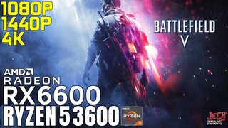 Battlefield V | Ryzen 5 3600 + RX 6600 | 1080p, 1440p, 4K benchmarks!