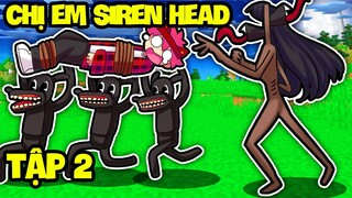 HACHI CHỊ EM NHÀ SIREN HEAD TẬP 2 BỊ CARTOON DOG BẮT CÓC TRONG MINECRAFT*HACHI CHI EM SIREN HEAD*