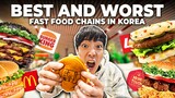 BEST TO WORST Fast Food Franchise in Korea