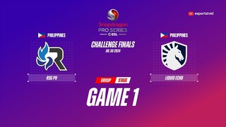 RSG Philippines vs Team Liquid PH GAME 1 SPS Season 5 Challenge Finals | TLPH VS RSG ESPORTSTV