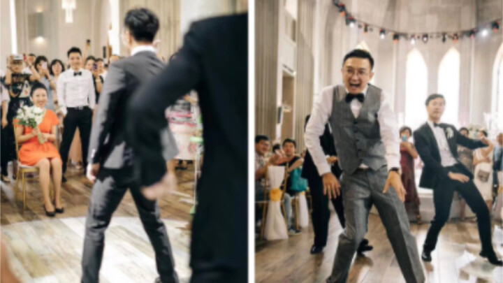 瞒着妻子在婚礼上的惊喜