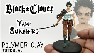 Yami Sukehiro - Black Clover - Polymer Clay Tutorial 🏴🏴🏴