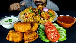 CHICKEN DUM BIRYANI, EGG CHOP, YOGURT, CHICKEN GRAVY and SALAD ASMR MUKBANG EATING SHOW| #LiveToEATT