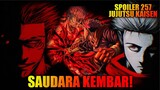 Spoiler Chapter 257 Jujutsu Kaisen - Yuji & Sukuna Saudara Kembar - 8 Black Flash Menghantam Sukuna!