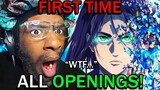 WATCHING ALL ATTACK ON TITAN OPENINGS FOR THE FIRST TIME!! | Attack On Titan All Openings REACTION!!