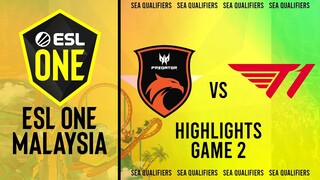 Game 2 Highlights: TNC Predator vs T1 (BO3) ESL One Malaysia - Closed Qualifiers