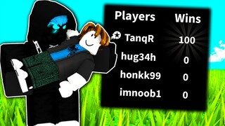 I helped them get their FIRST win in Roblox Bed Wars..