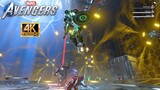 The Iron Legion vs The Super Adaptoid - Marvel's Avengers Game (Omega Level Threat)