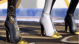 These long legs, high heels, this is the secret step