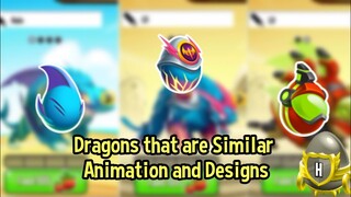 Dragons That are Similar Animation and Design Part 1 | Dragon City 2020 |