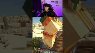 Uji Realistis Minecraft - Bawa Air ke Villager di Gurun Pasir #shorts