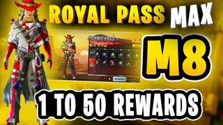 M8 ROYAL PASS MAXOUT | 5000 UC ROYAL PASS M8 MAX 50 RP | FULL MAX RP M8 PUBG MOBILE