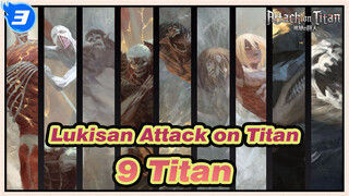 [Attack on Titan] Menggambar 9 Titan sekaligus!_3