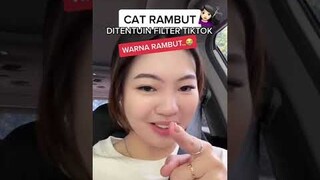 CAT RAMBUT DITENTUIN FILTER TIKTOK 😂😭 #shorts #ErikaRichardo