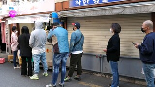 South Korean Street Food - Popular Cheese Hotdog