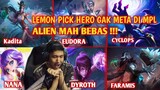 Moment RRQ Lemon Pick Hero Aneh & Mengejutkan Saat Turnamen - Alien Mah Bebas!!