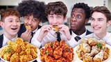 한국 치킨을 처음 먹어본 영국 고등학생들의 반응!