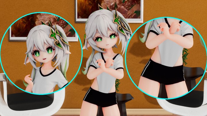 【MMD\4k】อยากออกกำลังกายกับนาสิดาบ้าง! - -