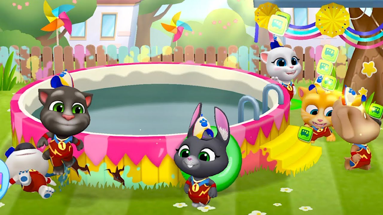 Talking Tom Friends - Swimming Summer Vacation - Bilibili