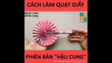 [ORIGAMI] Tập làm quạt giấy cực kì sang chảnh - Paper Fan/ Paper Rosette DIY