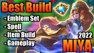 MIYA BEST BUILD 2022 | TOP 1 GLOBAL MIYA BUILD | MIYA - MOBILE LEGENDS | MLBB