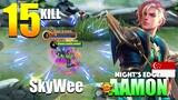 Aamon Broken Assassin! That Brutal Damage! | Night Edge Aamon Gameplay By SkyWee ~ MLBB