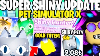 NOWY SHINY UPDATE w PET SIMULATOR X! JAK ZDOBYĆ SHINY PETY! NOWY GAMEPASS i SECRETNY POKÓJ! ROBLOX