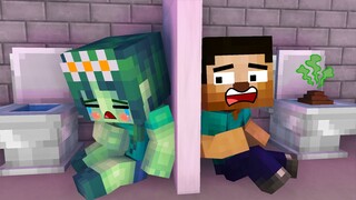 Monster School : POOR BABY ZOMBIE GIRL LIFE - Sad Story - Minecraft Animation