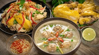 Bí Quyết nấu CHÁO GÀ và GỎI GÀ xé phay ĐẶC BIỆT của Cô Ba | Chicken Congee Rice Porridge