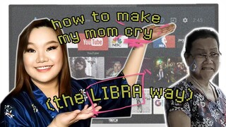 CONVINCING MY FOLLOWERS TO BUY MY MOM A TV FOR 12 MINUTES STRAIGHT | LOTS OF LIBRA ENERGY