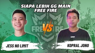 Jess No Limit vs Kopral Jono: Skill Siapa Lebih GG Main FF? | Mabar Free Fire Match 118 #short