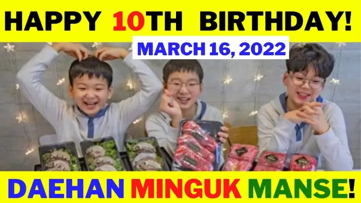 Daehan Minguk Manse's 10th Birthday Celebration In Korea!