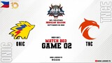 ONIC vs TNC Game 02 | MPLPH S10 Week 4 Day 1 | Onic Esports vs TNC Esports