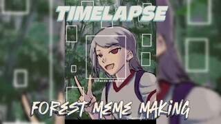 [TIMELAPSE] Membuat Meme Orang Selfie Di Hutan