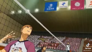 When tsukki first time fall inlove in volleyball!