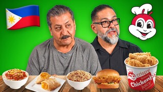 Mexican Dads Try Jollibee for the first time!