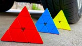 Eksperimen : Piramida Rubik vs Roda Mobil | Menghancurkan Hal Renyah & Lembut Dengan Mobi [ASMR]