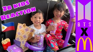 BTS Meal Philippines | McDonalds | Kids Reaction |  ZB Kids