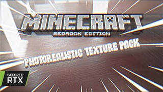 Minecraft Pe/Bedrock Editon Photorealistic Texture Pack review /w RTX Ray Tracing, MCPE