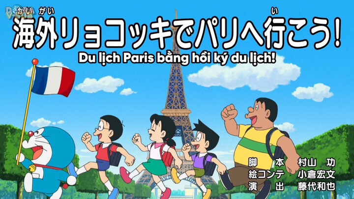 Doraemon tập 820 (Vietsub) | Du lịch Paris bằng hồi ký du lịch - Pháo hoa từ gà sao chép