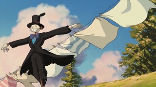 "Howl's Moving Castle" clip, BGM: Walking in the Sky