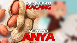 Mengubah Kacang Menjadi Anya Forger dari SPY X FAMILY - Anime Drawing 3