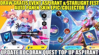 UPDATE BOCORAN QUEST TOP UP TIKET DRAW GRATISAN EVENT ASPIRANT & STARLIGHT FEST 2023 MOBILE LEGENDS