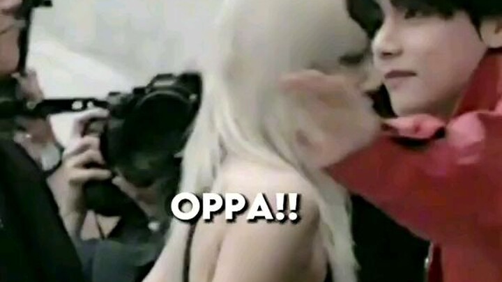 Lisa called Taehyung 'OPPA'