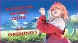 Random Anime Opening quiz: 65 Openings
